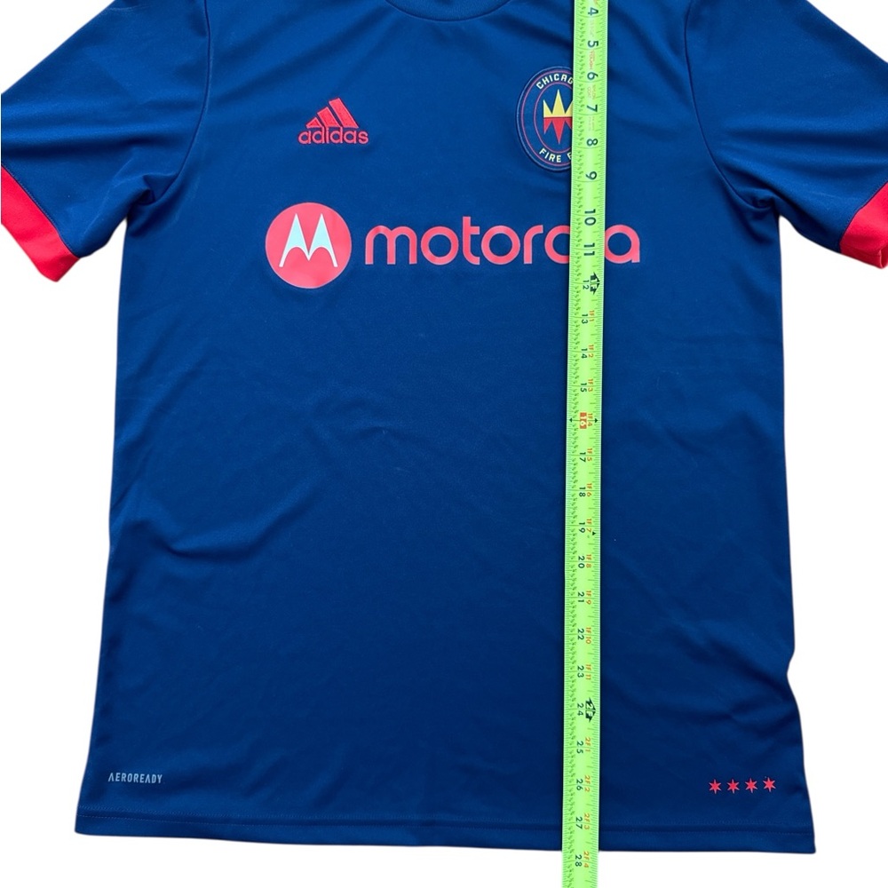 Adidas‎ Chicago Fire Soccer Jersey Navy Blue Size 15-16 Y Futbol Jersey Kit MLS - Picture 4 of 8